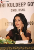 Amrita Rao at the launch of Hungama Online digital entertainment store 