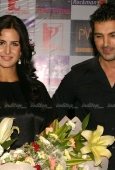 Bollywood actress Katrina Kaif, John Abrahim at a press-meet for the film New York in Gurgaon on Monday7