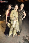 Celina Jaitley & Isha Koppikar at Fardeen Khan sister Laila Khan wedding reception - inditop.com 