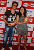 Hrithik Roshan and Barbara Mori at BIG FM Studios to greet the winners of Love Unlimited contest - inditop.com23