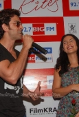 Hrithik Roshan and Barbara Mori at BIG FM Studios to greet the winners of Love Unlimited contest - inditop.com5