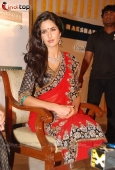 Katrina Kaif In Red Saari at Nakshatra Vivaah collection launch - inditop.com 14