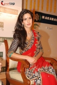 Katrina Kaif In Red Saari at Nakshatra Vivaah collection launch - inditop.com 19