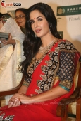 Katrina Kaif In Red Saari at Nakshatra Vivaah collection launch - inditop.com 45