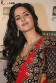 Katrina Kaif In Red Saari at Nakshatra Vivaah collection launch - inditop.com 50