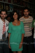 Katrina Kaif, John Abrahim and Neil at New York Media Meet 18