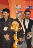 Katrina Kaif, Shahrukh Khan and Victoria Dutch at FICCI Frames inauguration - inditop.com 