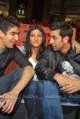 Konkona  sen & Ranbir Kapoor at Wake up Sid press meet 9