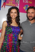 Deepika Padukone & Saif Ali Khan at Love Aaj Kal music launch on the sets of Sa Re Ga Ma 5