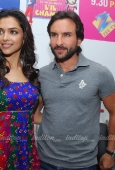 Deepika Padukone & Saif Ali Khan at Love Aaj Kal music launch on the sets of Sa Re Ga Ma 7