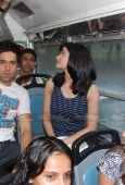 Prachi Desai & Emran travel by bus to promote Once upon a time in Mumbai - inditop.com16