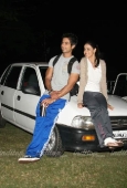 Shahid Genelia on top of a car to promote Chance Pe Dance - inditop.com 13