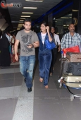 Shilpa & Raj snapped as they return from Singapore - inditop.com2