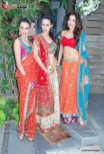 Super Hot Models at Meera Mahdevia bridal collection launch at Chammomile 9