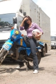 Sameera reddy learns to ride a bike - inditop.com3