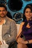 Aamna sharif & Aftab  on the sets of Comedy Circus 7