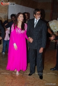 Aishwariya Rai & Amitabh Bachchan at Shilpa Shetty & Raj Kundra wedding reception -  inditop.com