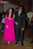 Aishwariya Rai & Amitabh Bachchan at Shilpa Shetty & Raj Kundra wedding reception -  inditop.com1