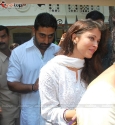 Aishwarya, Abhishek, Jaya and Shweta Bachchan at Durga Pooja 