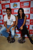 Bipasha Basu & Ajay Devgan at Big Fm studios 9