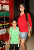 Mini Mathur, Aditi Gowitrikar and Maria Goreeti with kids at Puma Gina Gony wear launch 5