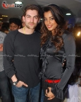 Mugdha, Neil & Whole Jail Team at Shivas saloon launch 