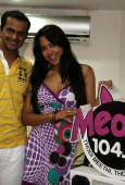 Sameera Reddy with Sidharth Kannan at Meow Fm station - inditop.com  14