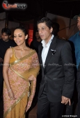 Shahrukh Khan, Gauri, Juhi, Hema, Abhishek at Saurabh Dhoot and Radhika Singal wedding - inditop.com 19